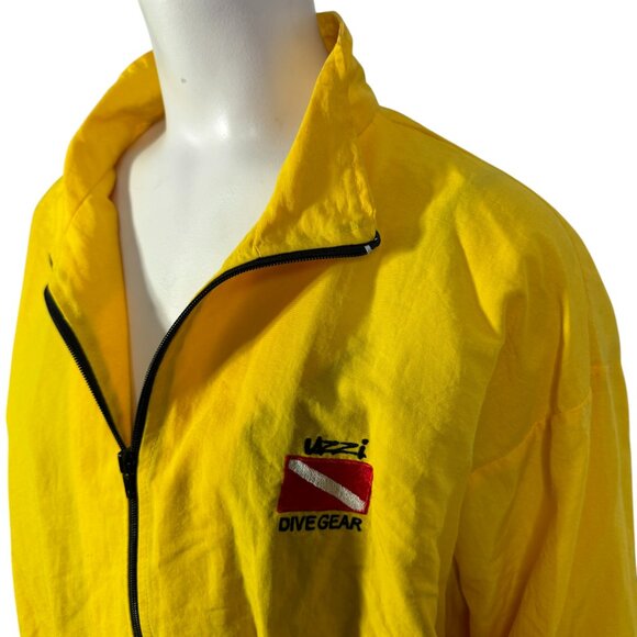 Vintage Uzzi Yellow Windbreaker Jacket – Women's Dive Gear - Size Large - Picture 6 of 10